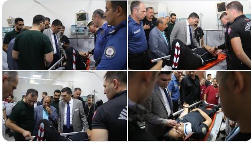 Yunus Polisleri Trafik Kazası Geçirdi: Emniyet Müdürü Aksoy’dan Ziyaret