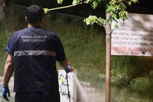 Erzurum Büyükşehir'den haşerelere karşı mücadele