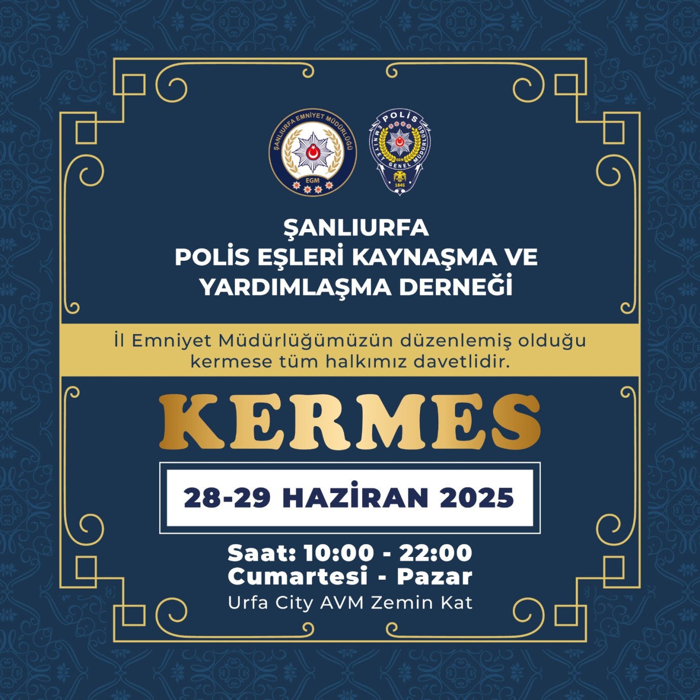 Şanlıurfa’da Polis Eşlerinden Yardım İçin Anlamlı Kermes