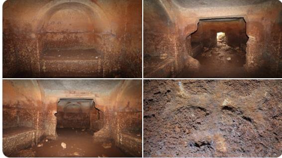 Şamdan Motifli Arcosoliumlu Mezar Odası Gün Yüzüne Çıkarıldı