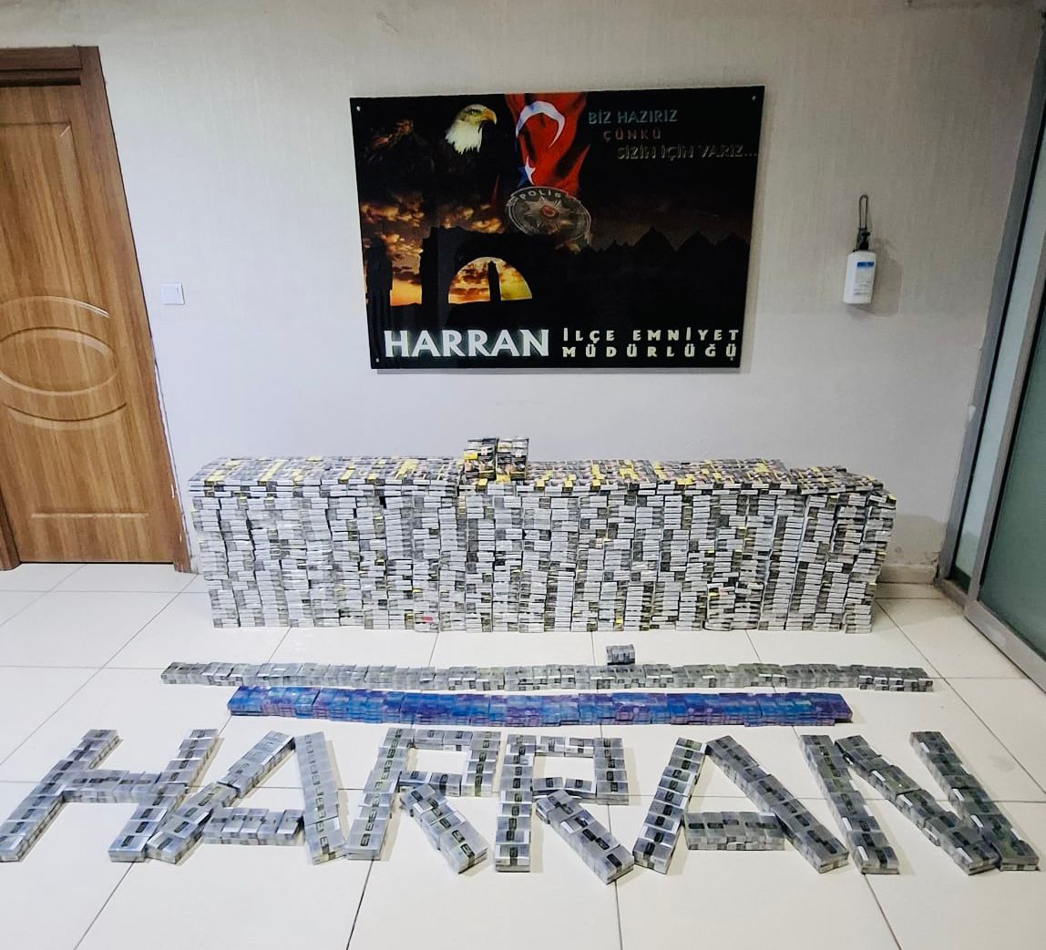 Harran’da Sigara Kaçakçılığı Operasyonu: 4.134 Paket Kaçak Sigara Ele Geçirildi