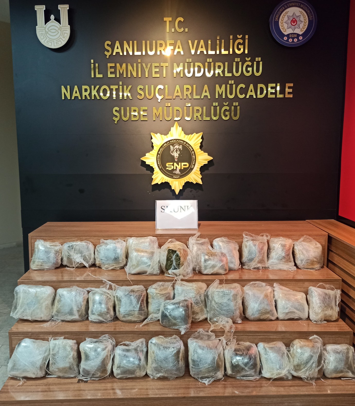 Şanlıurfa'da Zehir Tacirlerine Geçit Yok: 24 Kilo Skunk Ele Geçirildi