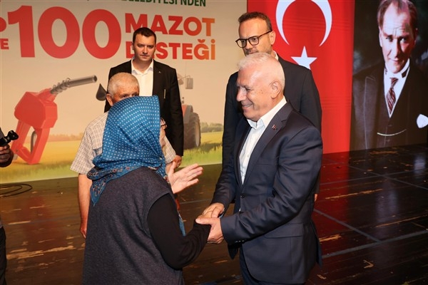 Bursa Büyükşehir Belediyesi’nden üreticiye mazot desteği