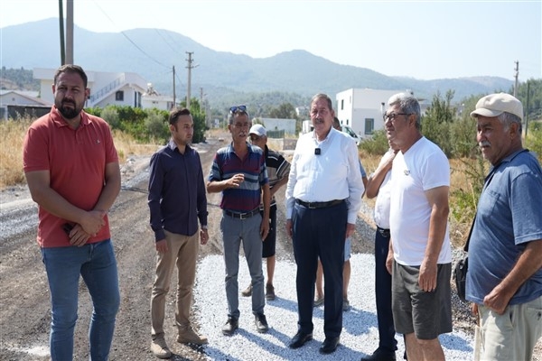 Balcılar Mahallesi Oyunalanı Mevkii’nde 1. kat asfalt sathi kaplama çalışmaları sürüyor