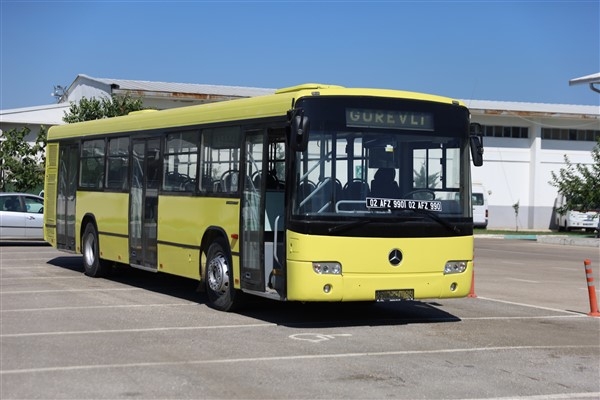 Adıyaman Belediyesi'ne hibe edilen otobüs yola çıktı