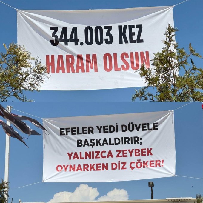 CHP’nin Aydın Mitingi Öncesi Meydana Pankartlar Asıldı