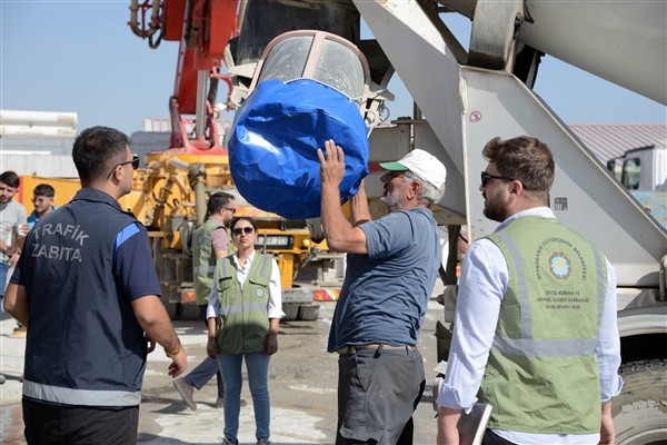 Diyarbakır’da beton mikserleri denetlendi