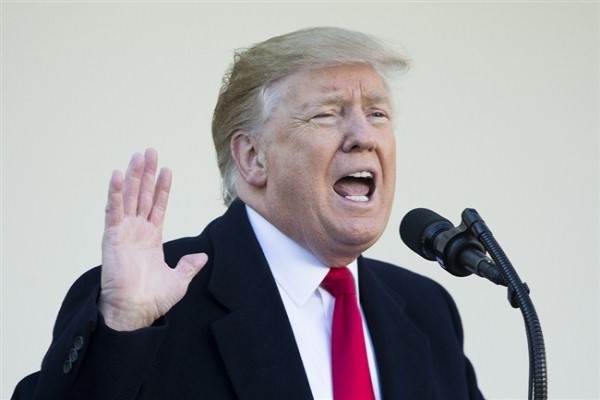 Trump, İsrail Meclisi'nde konuşurken protesto edildi