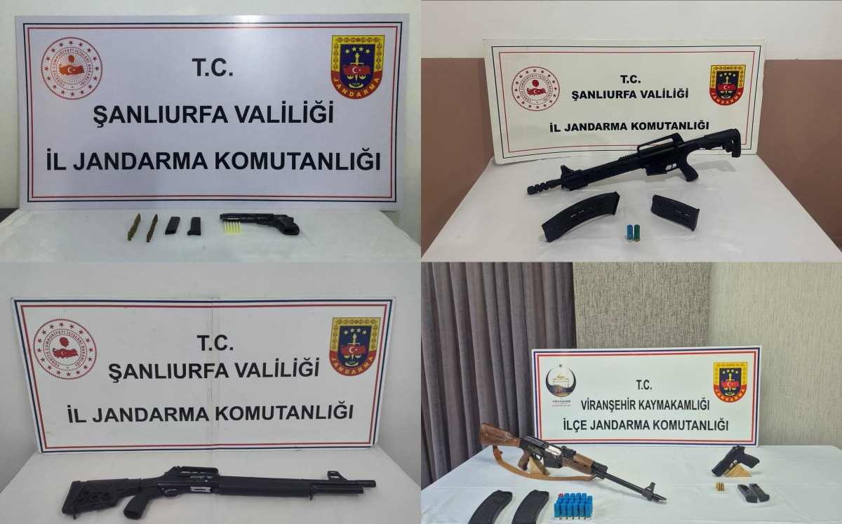 Şanlıurfa'da Jandarmadan Ruhsatsız Silah Operasyonu: Çok Sayıda Silah Ele Geçirildi