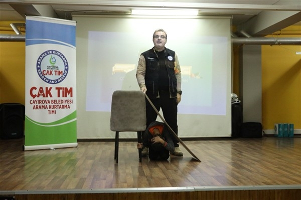 ÇAK-TİM, okullarda afet farkındalık eğitimlerine başladı