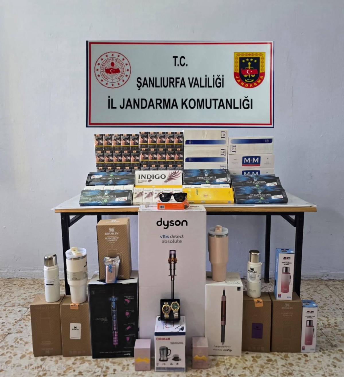 ŞANLIURFA JANDARMASINDAN TÜTÜN VE ALKOL KAÇAKÇILARINA DARBE