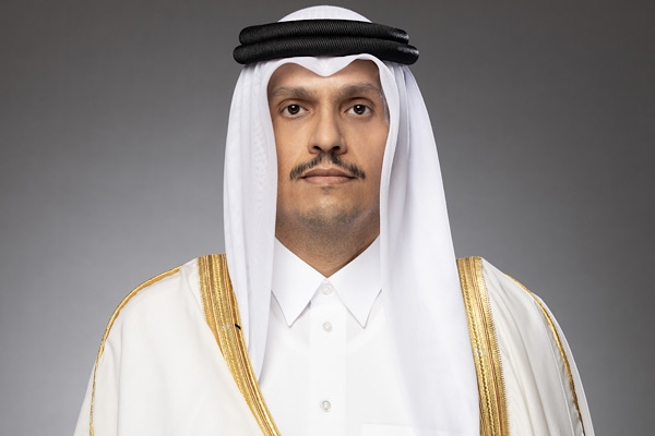 Al-Thani, Arap Mısır Cumhuriyeti Dışişleri Bakanı Abdelatty ile görüştü