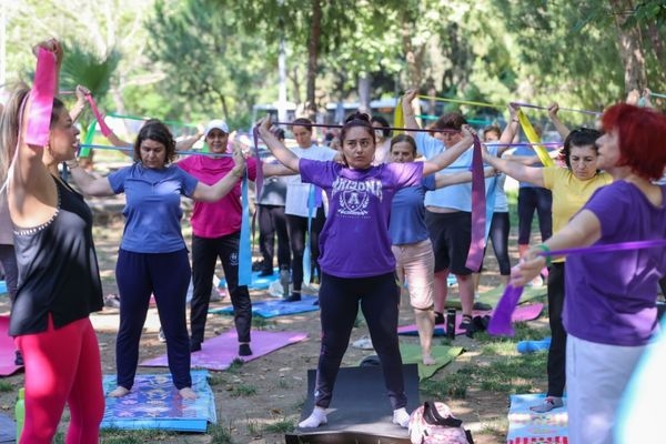 Bucalı kadınlar spor kurslarına yoğun ilgi gösteriyor