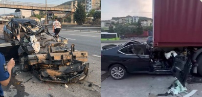 Kocaeli'de Feci Kaza: Tıra Arkadan Çarpan Otomobildeki Baba ve Oğul Hayatını Kaybetti