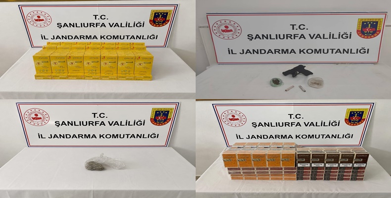 Şanlıurfa'da Jandarmadan Narkotik ve Kaçakçılık Operasyonu