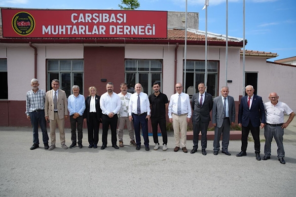 Özdağ'dan Çarşıbaşı Muhtarlar Derneği’ne ziyaret
