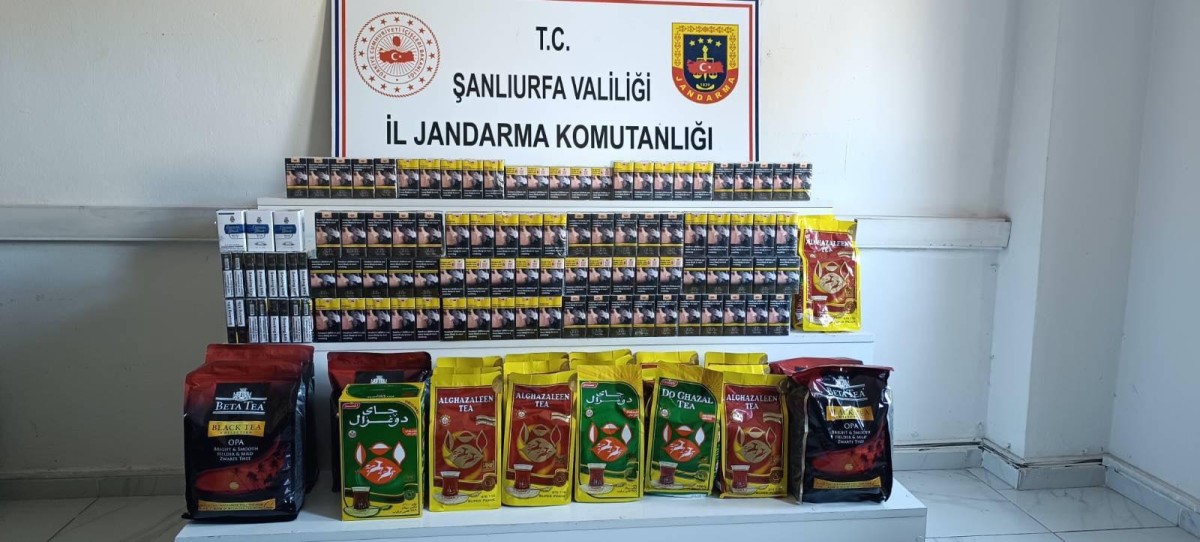 Viranşehir'de Kaçak Tütün Operasyonu: 2 Bin 500 Paket Sigara ve 31 Kilo Çay Ele Geçirildi