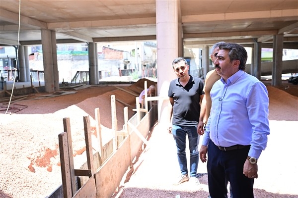 Yavuzselim Kapalı Pazar Alanı'nda çalışmalar sürüyor