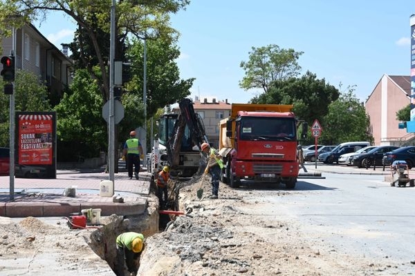 Binkonutlar’da 2 bin 10 metrelik su hattı yenileniyor