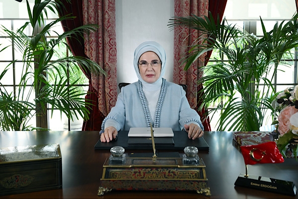 Emine Erdoğan, 6. Lider Eşleri Zirvesi’ne video mesajla katıldı