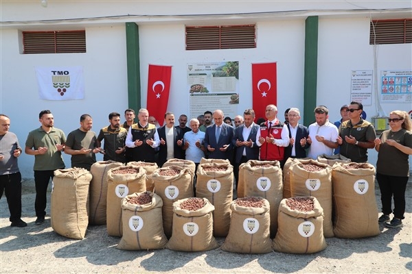 Vali Erol, TMO’nun fındık alım merkezini ziyaret etti
