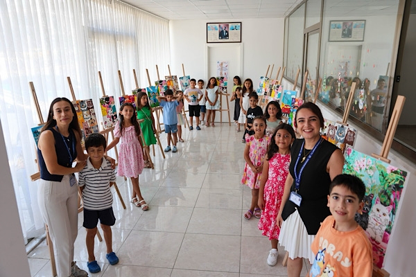 Bodrum’da Sayılarla Tuval Boyama Atölyesi sergiyle tamamlandı