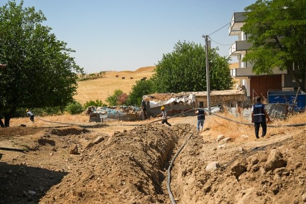 Nohuttepe’nin içme suyu hattı yenileniyor