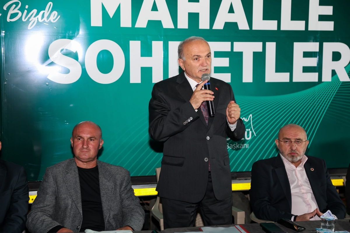 Düzce Belediye Başkanı Özlü, Yeşiltepe sakinleriyle mahalle sohbetinde buluştu