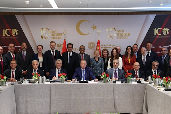 Erdoğan, New York'ta iş insanlarıyla bir araya geldi